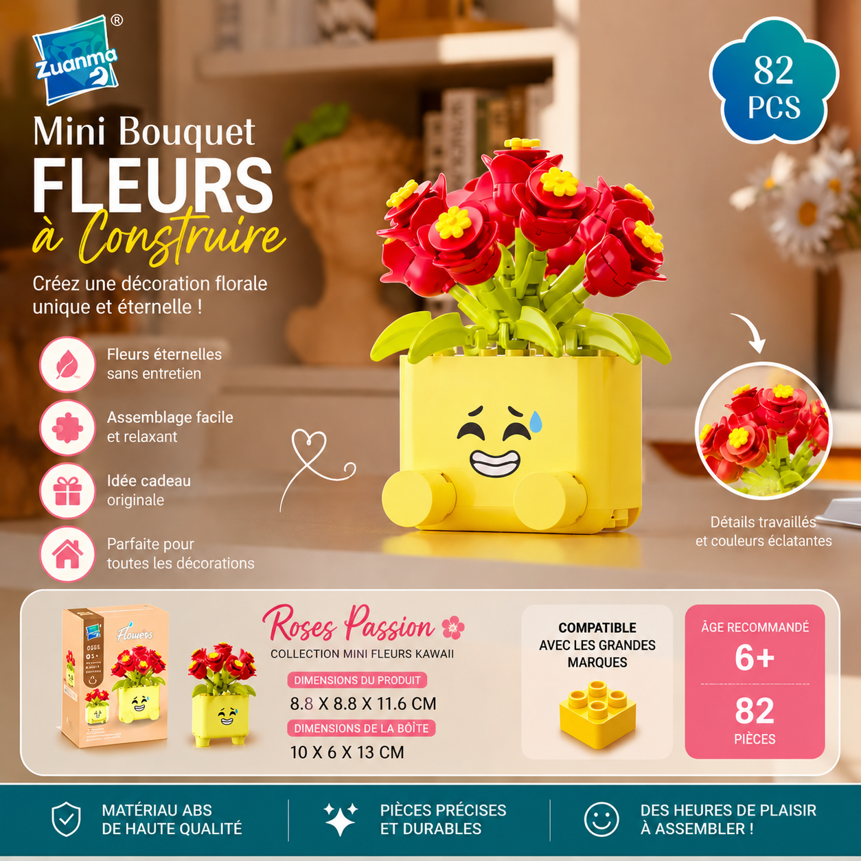 ✨ Mini Fleurs Éternelles Kawaii ✨