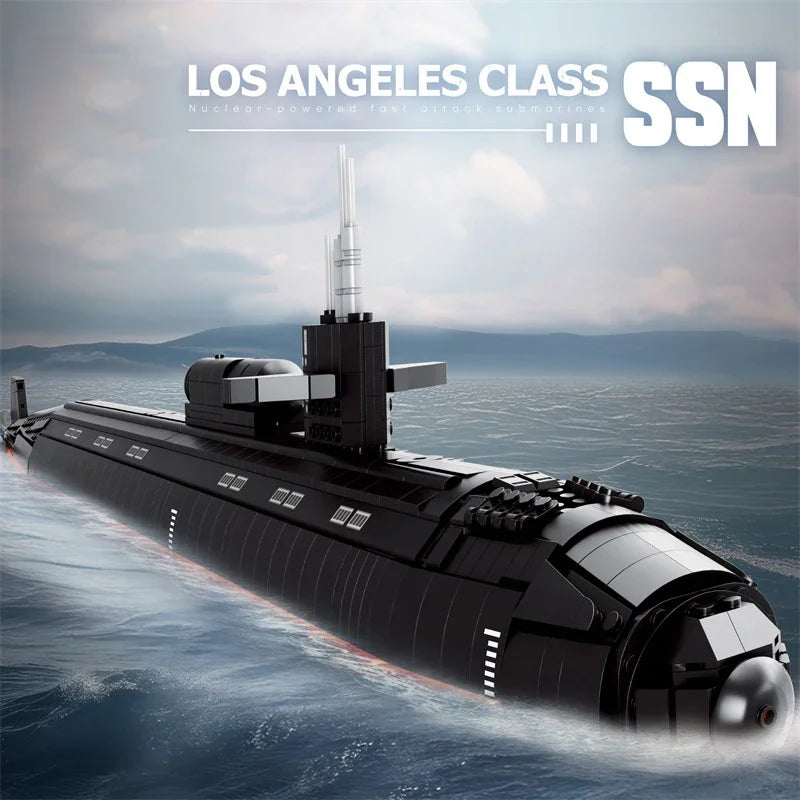 🚢 Sous-marin nucléaire SSN-688 | 2723 pièces
