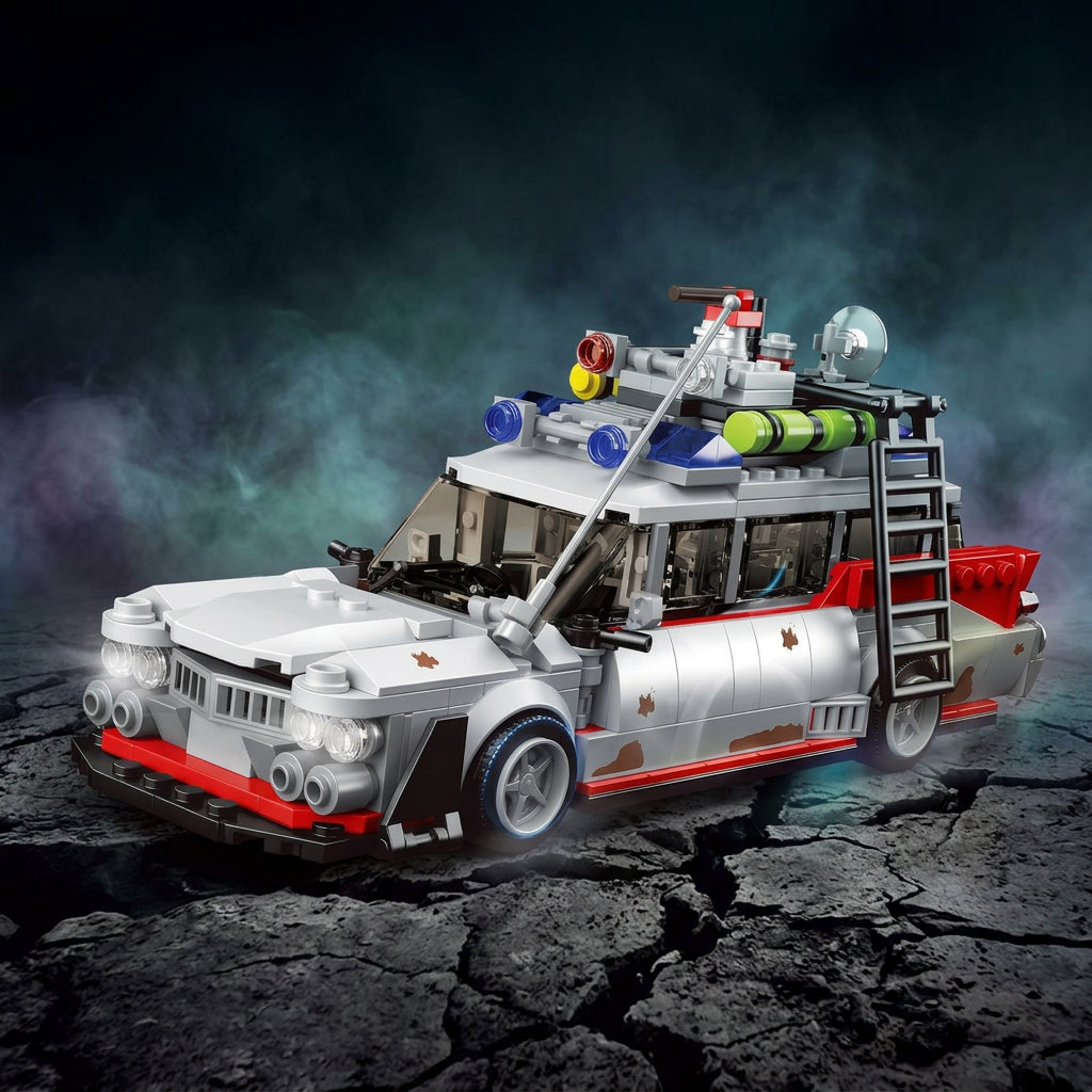 🚗 ECTO-1 Ghostbusters en Briques | 603 Pièces