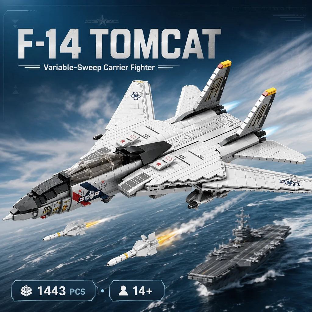 ✈️ Avion de chasse F-14 Tomcat | 1 443 pièces