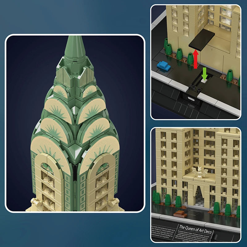 🏙️ Chrysler Building – Gratte-ciel de New York | 2265 pièces