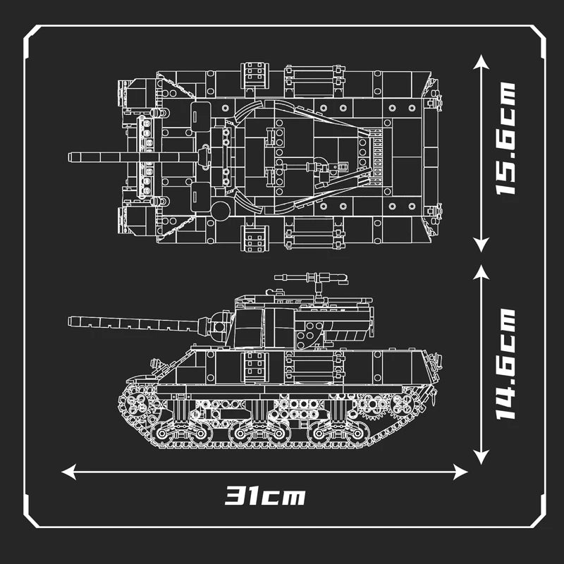 🪖 Chasseur de chars M36 télécommandé | 1057 pièces