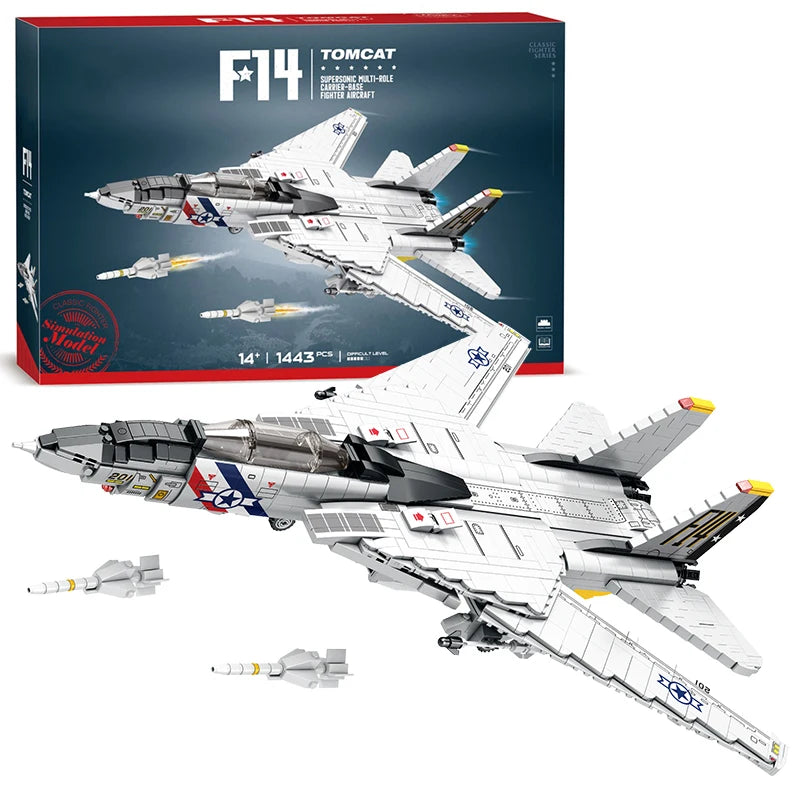 ✈️ Avion de chasse F-14 Tomcat | 1 443 pièces