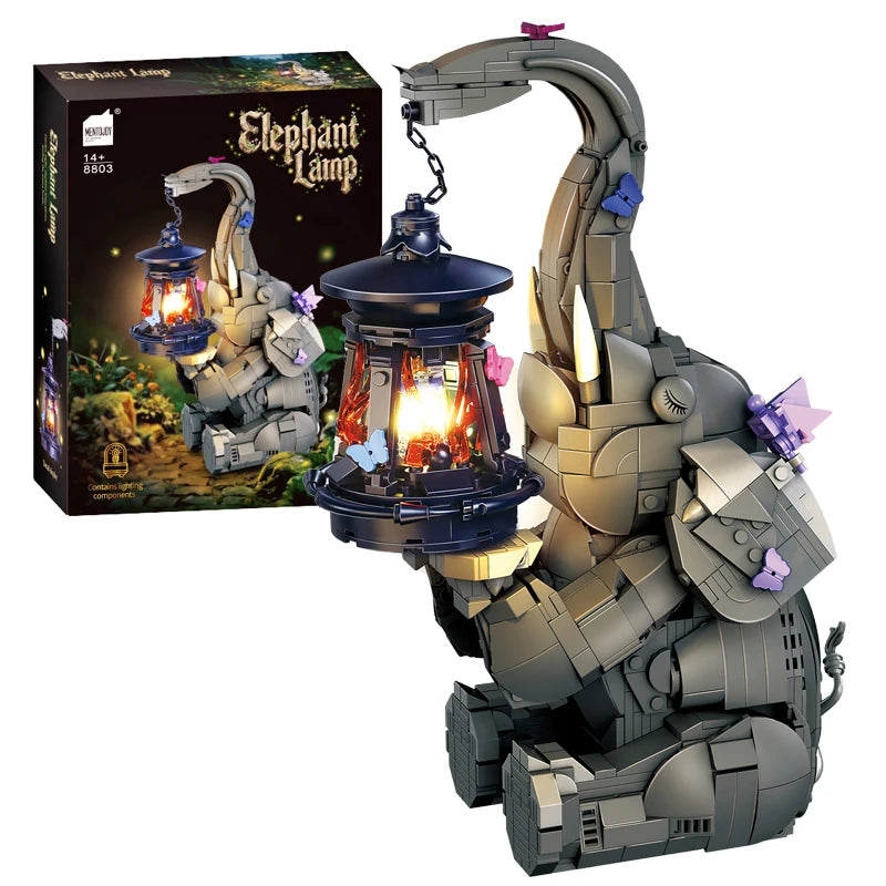 🐘 Lanterne Éléphant Lumineuse | 1106 Pièces
