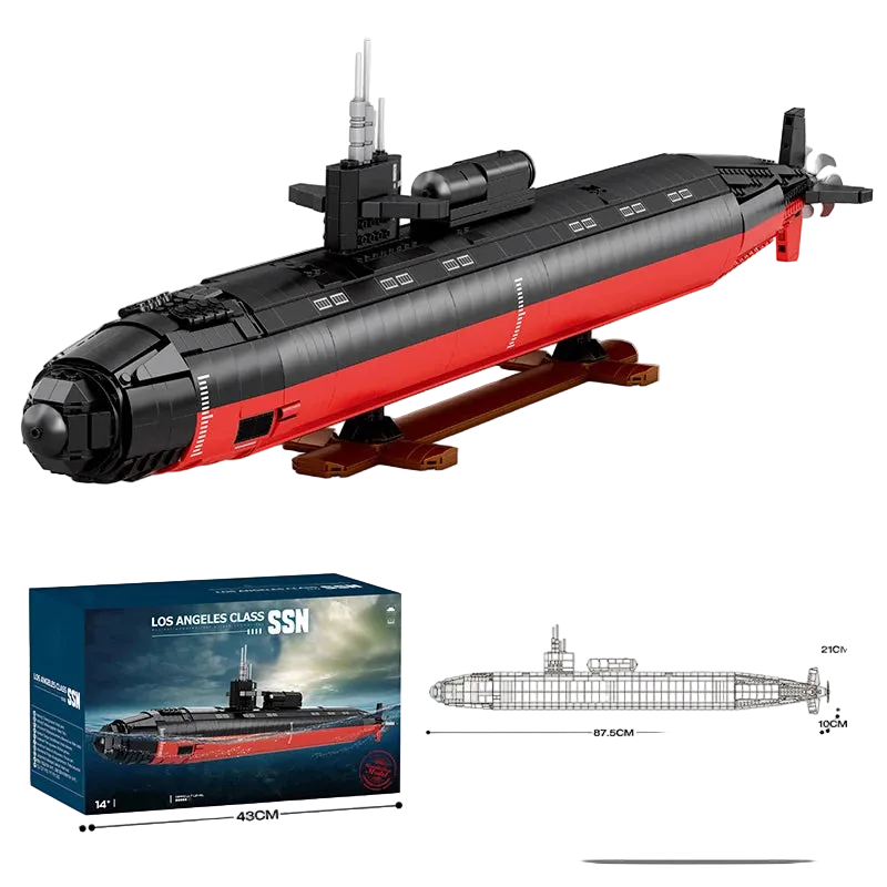 🚢 Sous-marin nucléaire SSN-688 | 2723 pièces