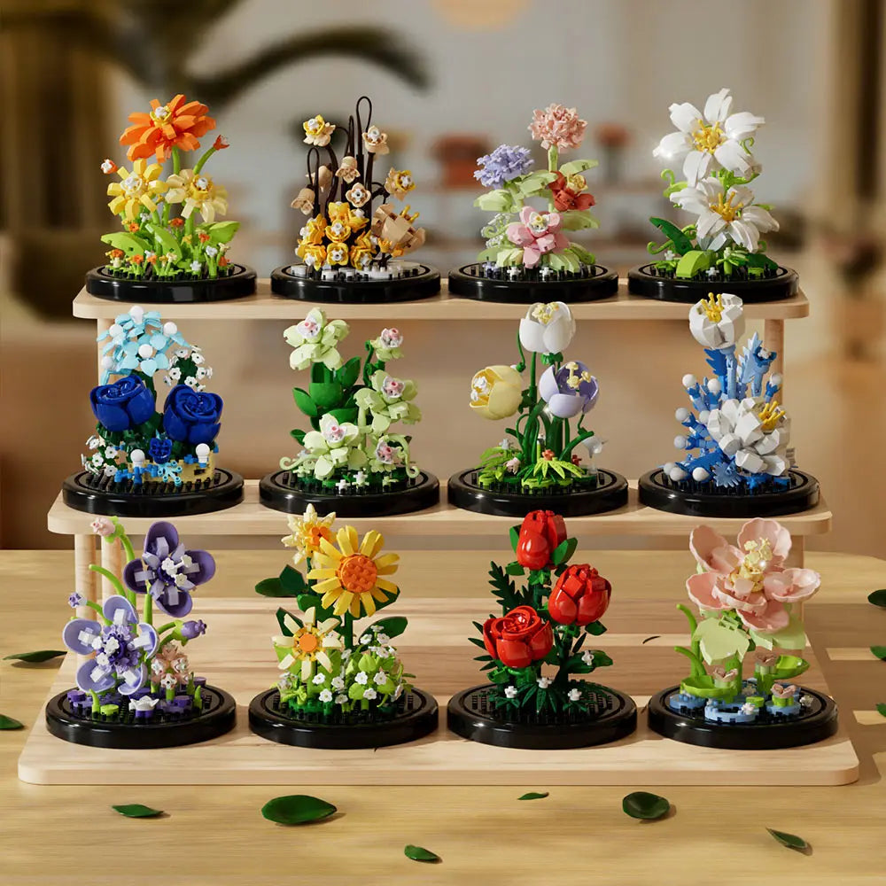 🌸 Fleurs Éternelles Sous Cloche – Édition Botanique 🌸
