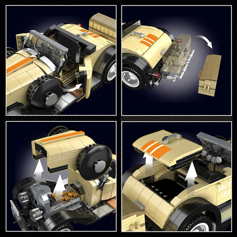 🚗 Voiture Vintage Fantom | 893 pièces