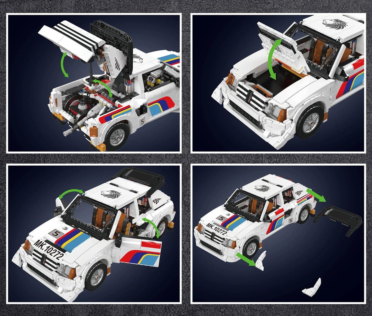 🏁 Voiture de Rallye 205 T16 | 1417 pièces
