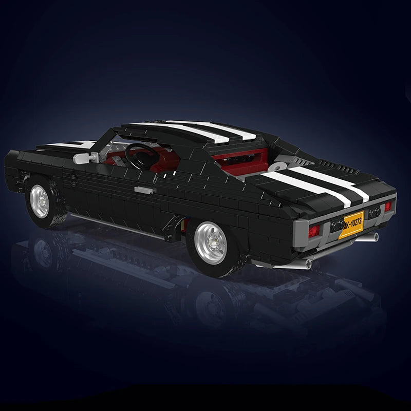 🚘 Dodge Charger 1970 Noire | 1434 Pièces