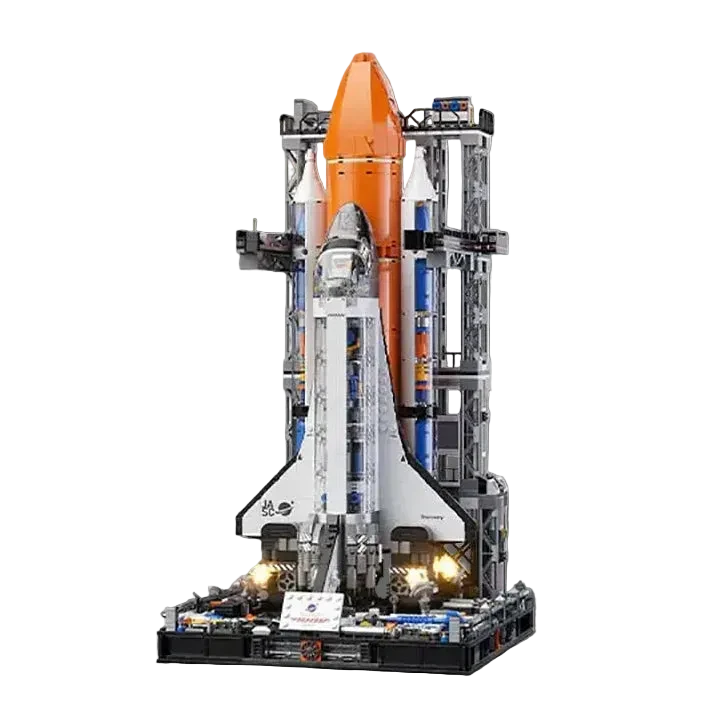 🚀 Navette Spatiale avec Tour de Lancement – Édition LED 2200 pièces