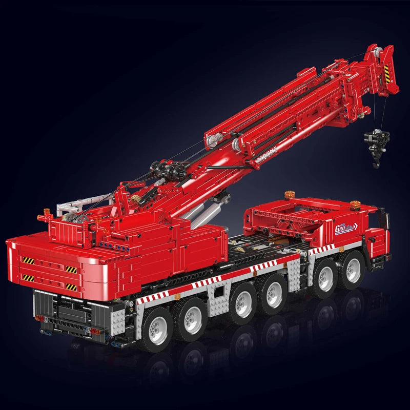 🚒 Camion-Grue Rouge Télécommandé | 4566 pièces