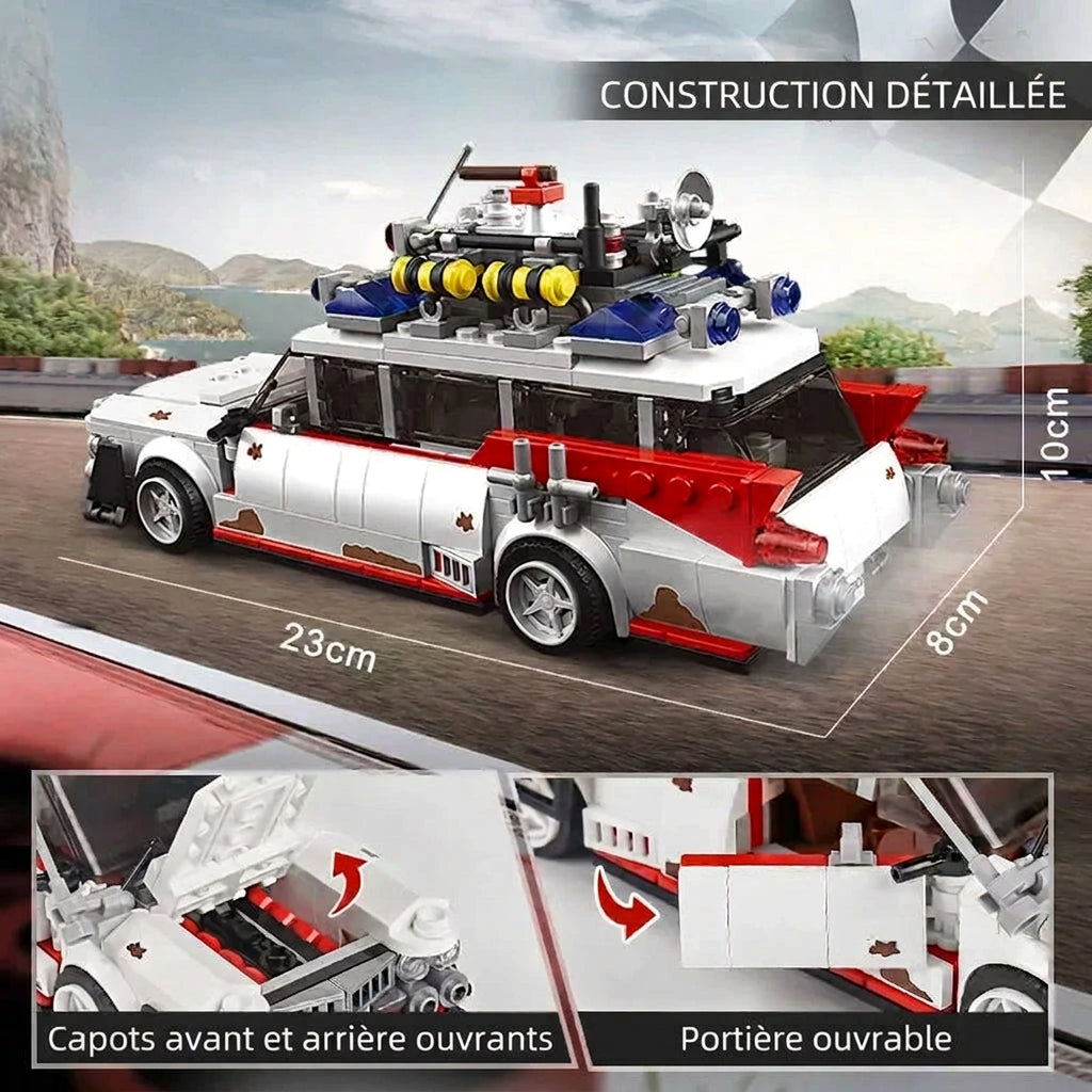 🚗 ECTO-1 Ghostbusters en Briques | 603 Pièces