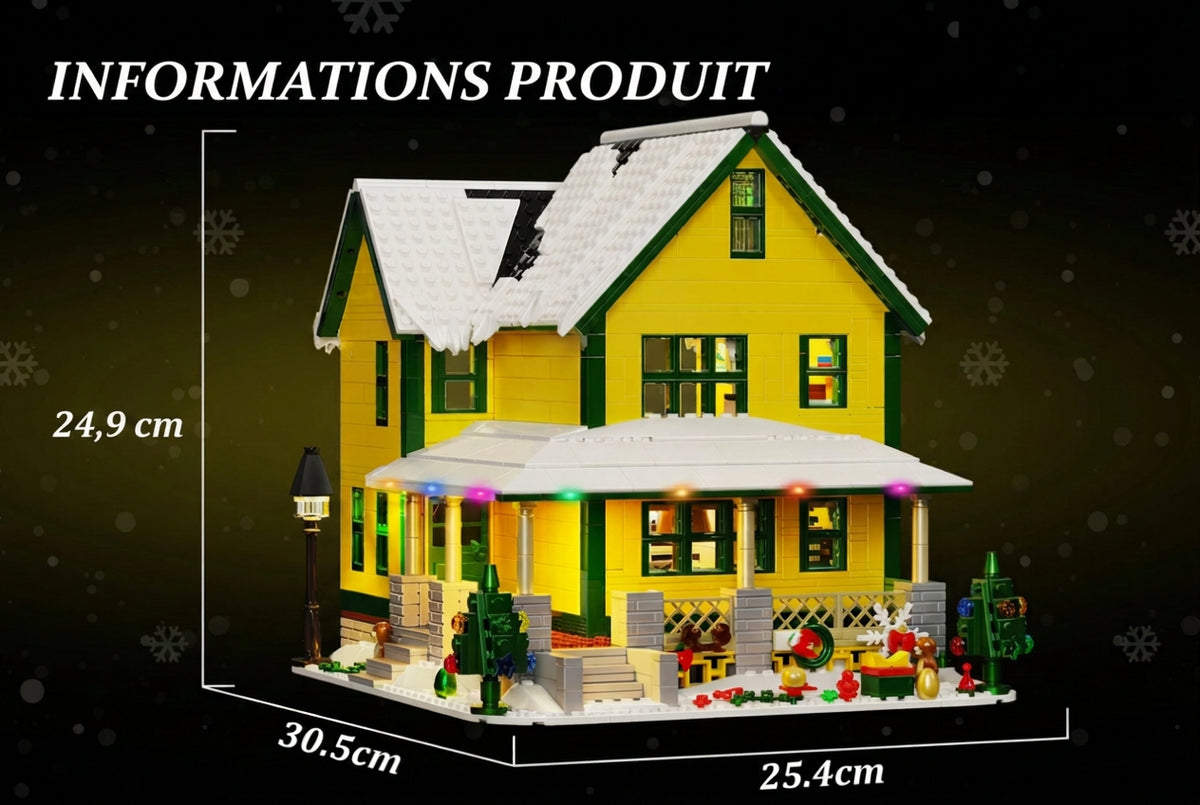 🎄 Maison de Noël lumineuse | 1367 pièces