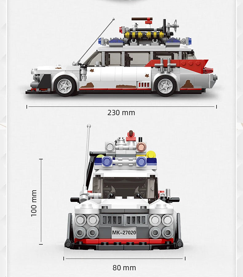 🚗 ECTO-1 Ghostbusters en Briques | 603 Pièces
