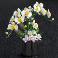 🤍 Orchidée Blanche en Pot | 1014 pièces
