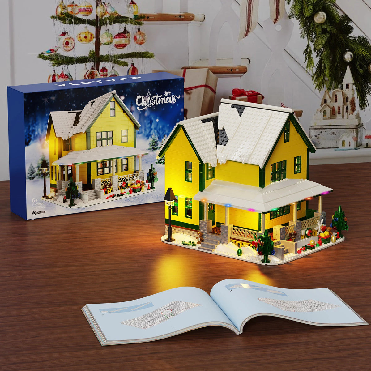 🎄 Maison de Noël lumineuse | 1367 pièces