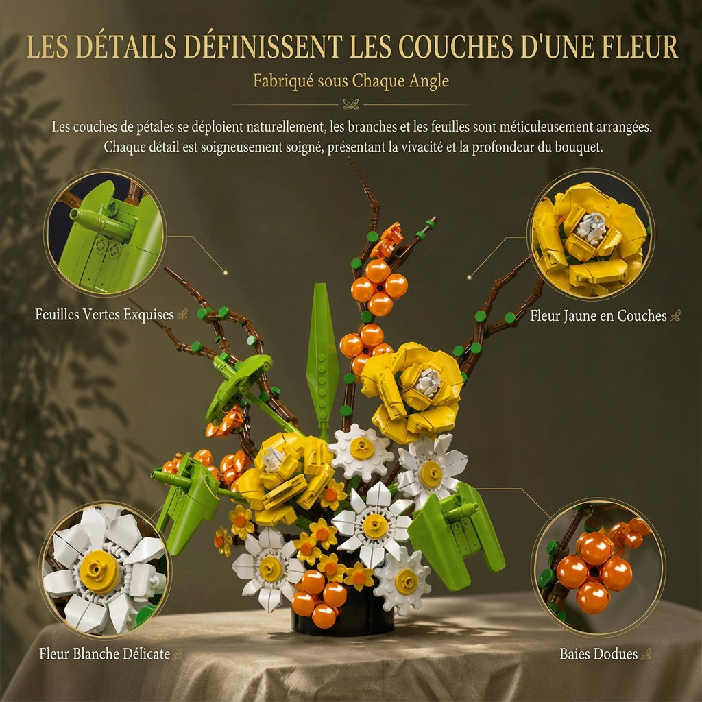 💐 Bouquet de fleurs | 905 pièces